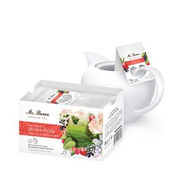 Чай в пакетиках для чайника «Mr.Brown» черный с ягодами 12х4г в коробках по 5 пачек